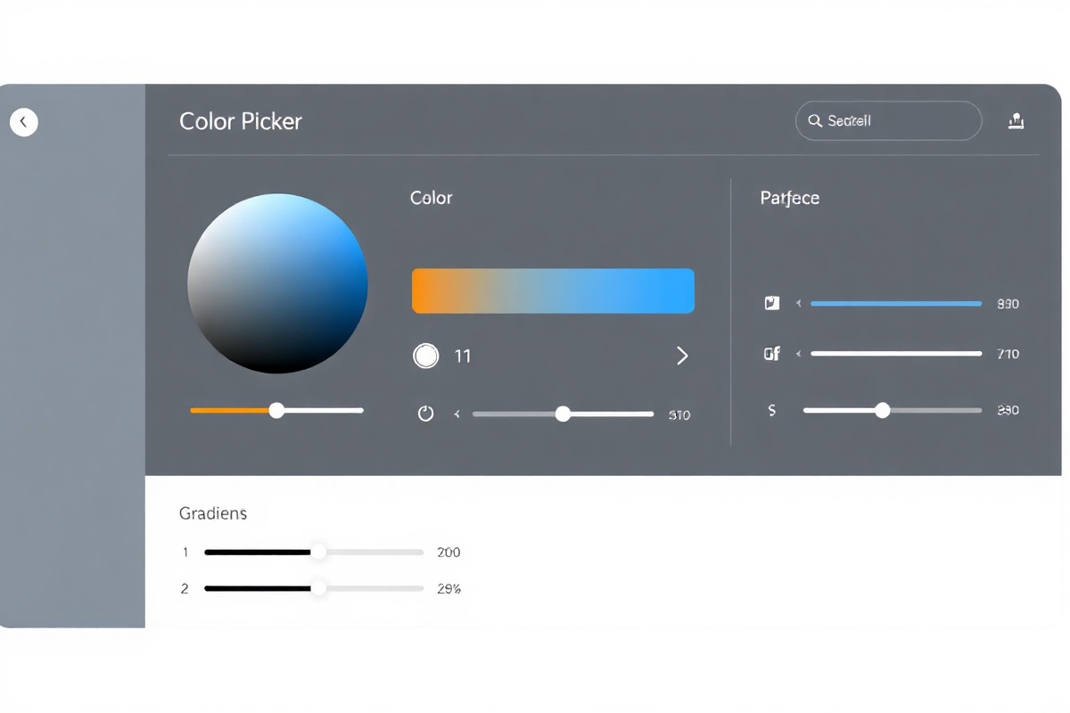 ChromaKit dashboard showing a multi-stop gradient editor with real-time preview canvas, contrast ratio readout, and export panel